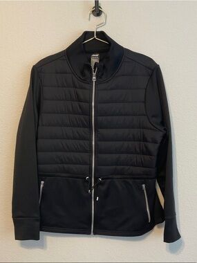 Avia Scuba Jacket Black Quilted Lightweight Jacket with Zip Pockets XL